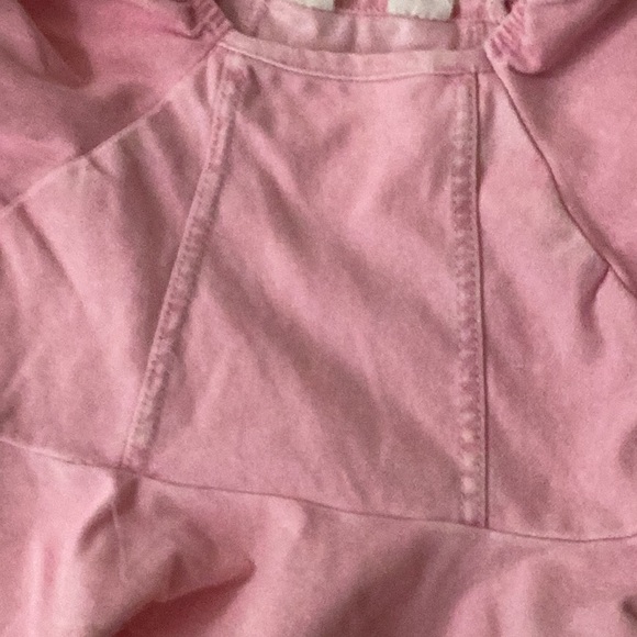 NWT H&M Pink Denim Look Peplum Bouse Size 2T - Picture 4 of 5